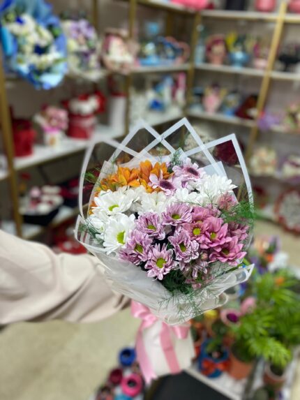 Karışık papatya buketi