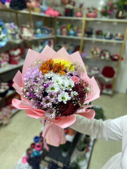 Karılık papatya buketi