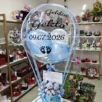 4 adet ayıcıklı küçük boy yeni doğan erkek bebek balonu